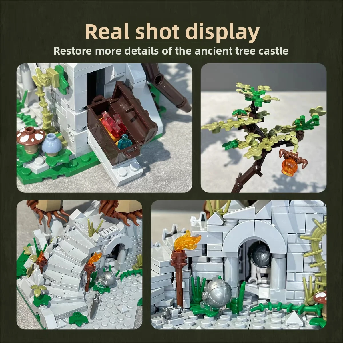 Arboreal Keep building block set di api simili a un albero giocattoli assemblati modello Dryad gigante Ent regalo di compleanno per bambini regalo di festa