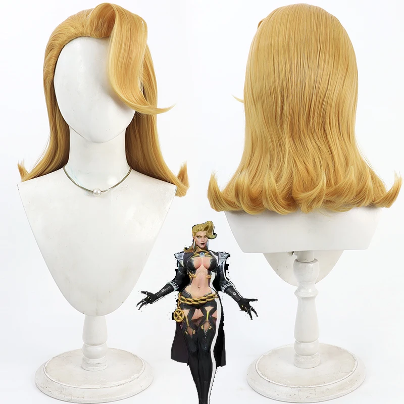 

Anime Queen New Skin Emma Frost Cosplay Wig Emma Grace Frost Heat Resistant Synthetic Hair Anime Game Party Role Playing Wig