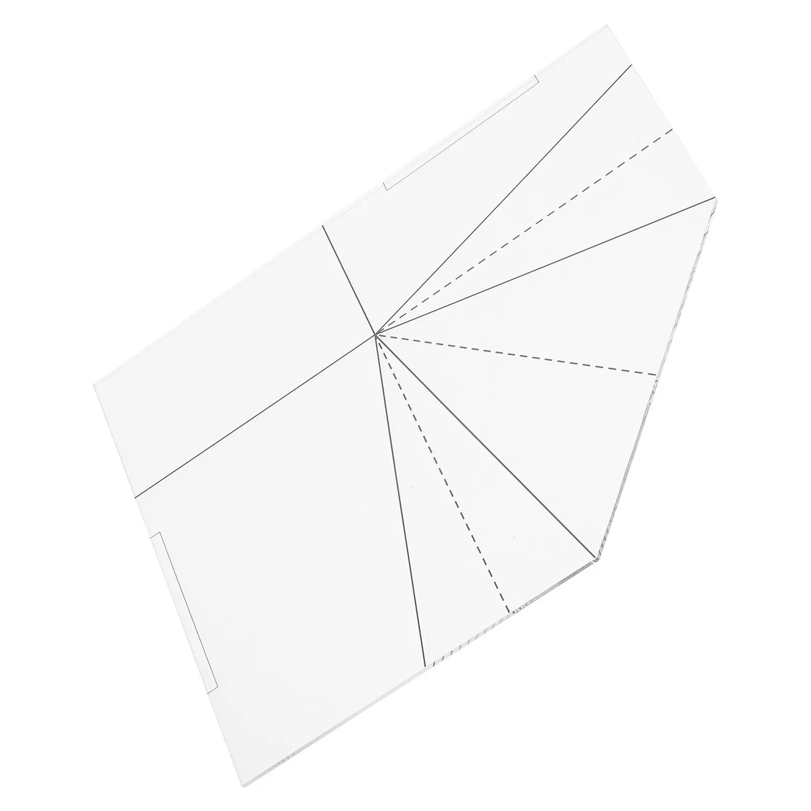 سلة طعام قابلة للطي قالب خياطة مسطرة أكريليك قابلة لإعادة الاستخدام لمشاريع الحرف اليدوية ذاتية الصنع حقائب حمل أكياس الغداء للنزهة #6