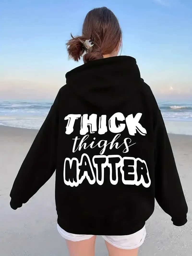 

Толстые бедра с буквенным графическим принтом, осенне-зимняя хлопковая толстовка с капюшоном для мужчин и женщин, бренд для уличных видов спорта на открытом воздухе