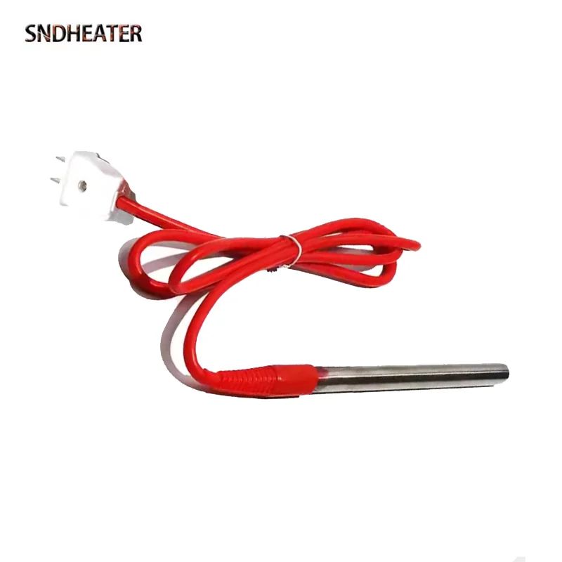 SNDHEATER 220V Electric Cartridge Water Heating Element 100/150/200/300/400MM Fish Tank Heater Rod with Plug 250W/500W/1KW/2KW