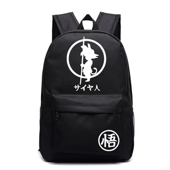 애니메이션 사이어인 남녀공용 배낭, 인쇄 손오공, 카와이 배낭, 일본 학교 가방, 학생 책가방 