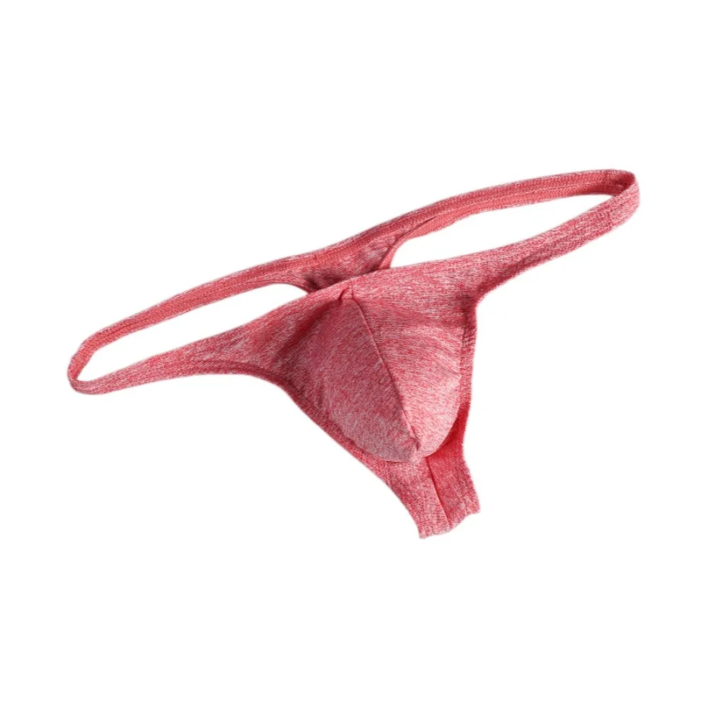 

Comfortable Low Waist Men Thongs Underpants Lingerie Men's Panties Solid Color T-back Male Briefs Male