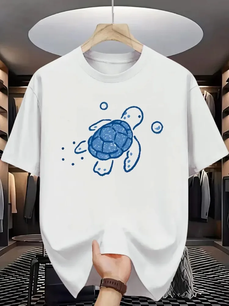 2026 Women Sea Turtle T Shirt Cute Animal Graphic Tee Retro Aesthetic Harajuku Streetwear Top Casual Unisex Short Sleeve Tshirt