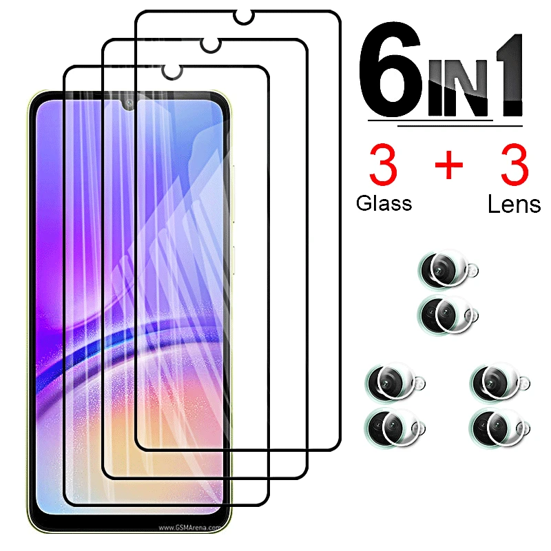 Tempered Glass for Samsung A05 A05s Screen Protector Camera Lens Film Protective Glass for Samsung Galaxy A 05 05s