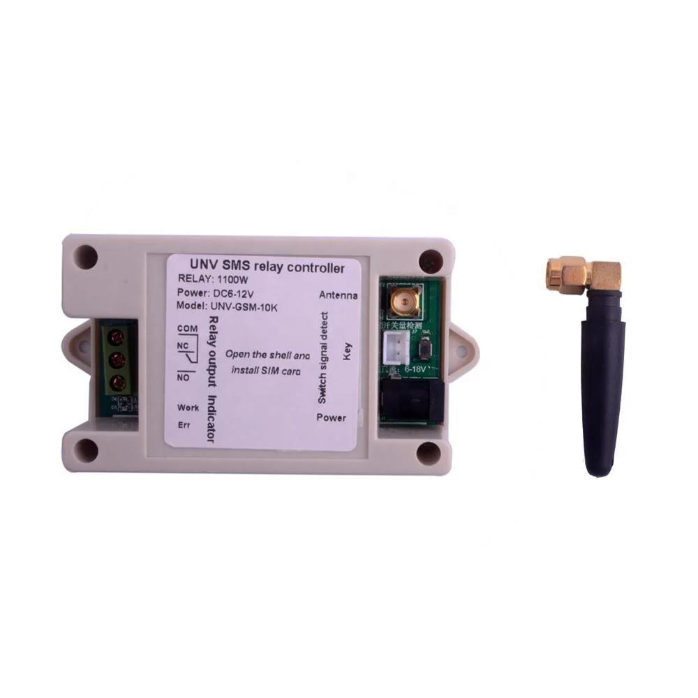 1 Channel SMS Relay Module Call GSM Remote Control Switch SIM800C STM32F103CBT6 with Case for Greenhouse Oxygen Pump FZ3024C