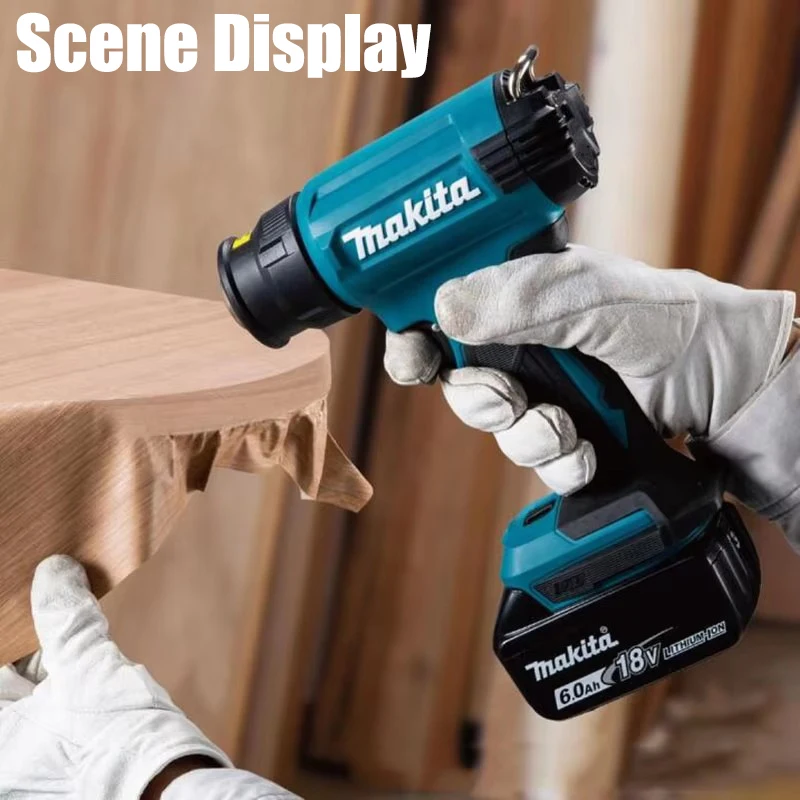 Makita DHG181 18V Heat Gun Cordless Temperature Control 150-550°C Portable Rechargeable Car Film Heat Shrink Tube Hot Air Gun
