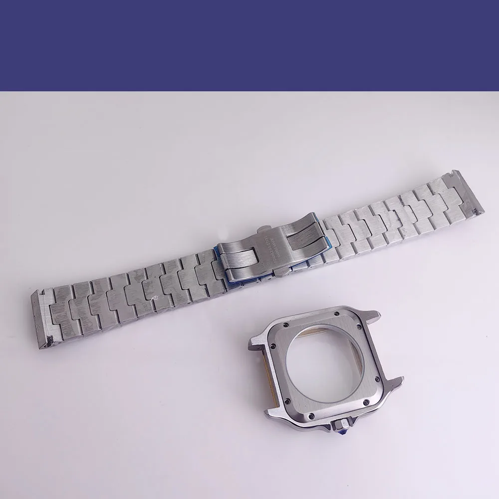 38 مللي متر مربع حالة الفضة حزام الفولاذ المقاوم للصدأ لإصلاح أجزاء وملحقات التجميع لساعات الحركة الأوتوماتيكية NH34 NH35