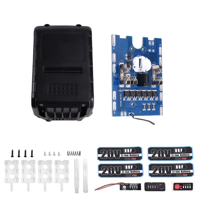 YSS-For Battery Protection Board 15S 20V 25A Li- Charging Case For Power Tool Battery Storage Protector Board DIY