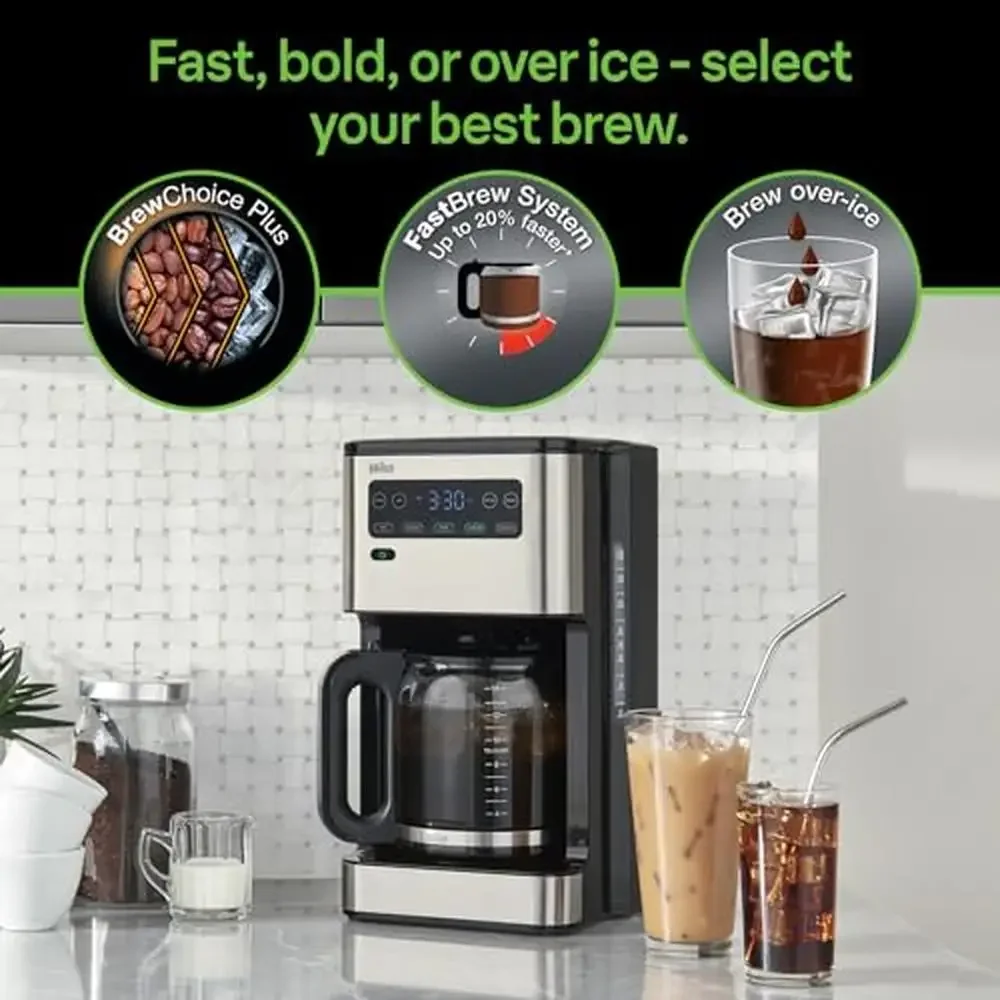 14 Cup Fast Brew Coffee Maker SteadyTemp Warming Plate Timer Display  KF5650BK