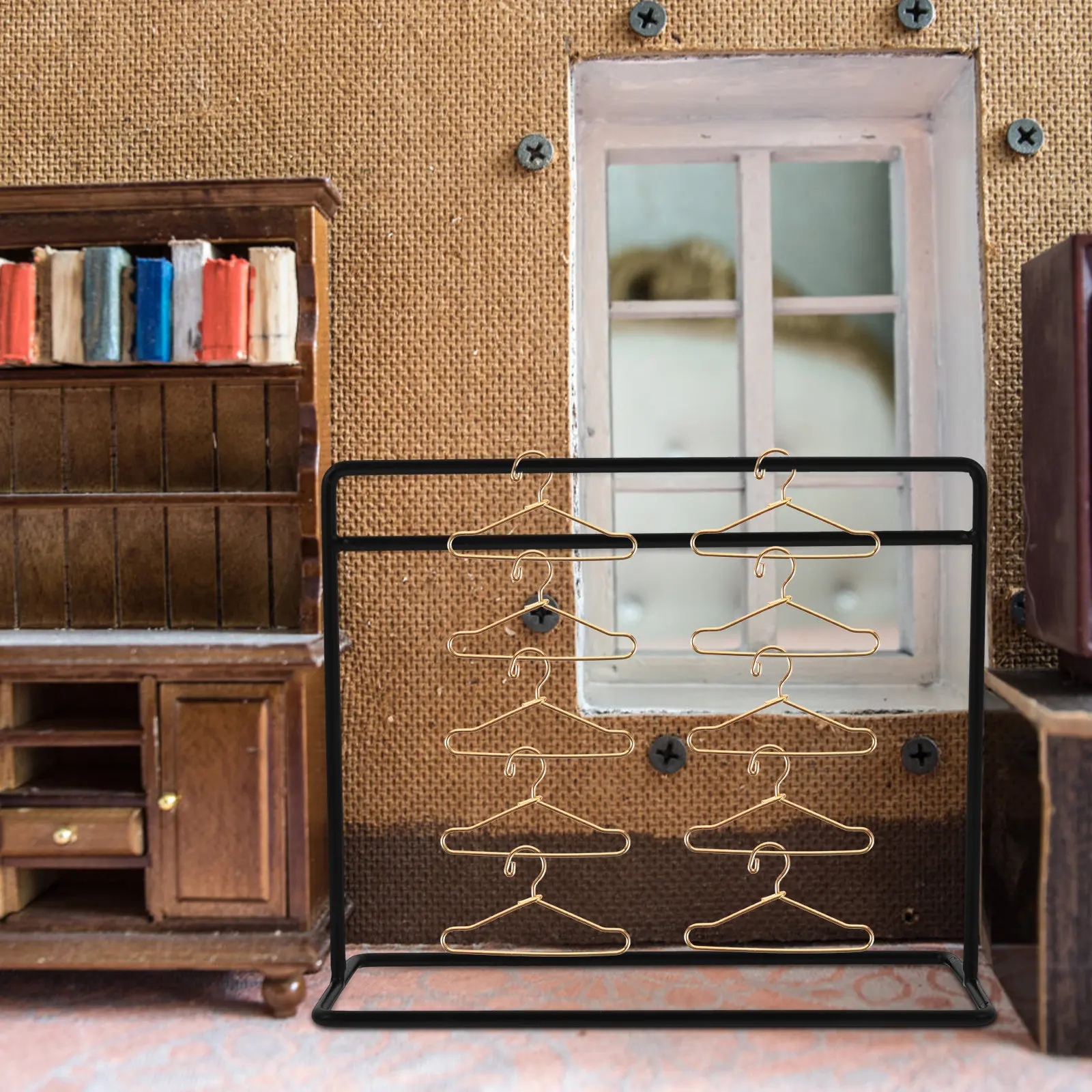 

Набор миниатюрных вешалок для одежды из высококачественного материала для детской комнаты, яслей, школы, декоративное решение для хранения одежды