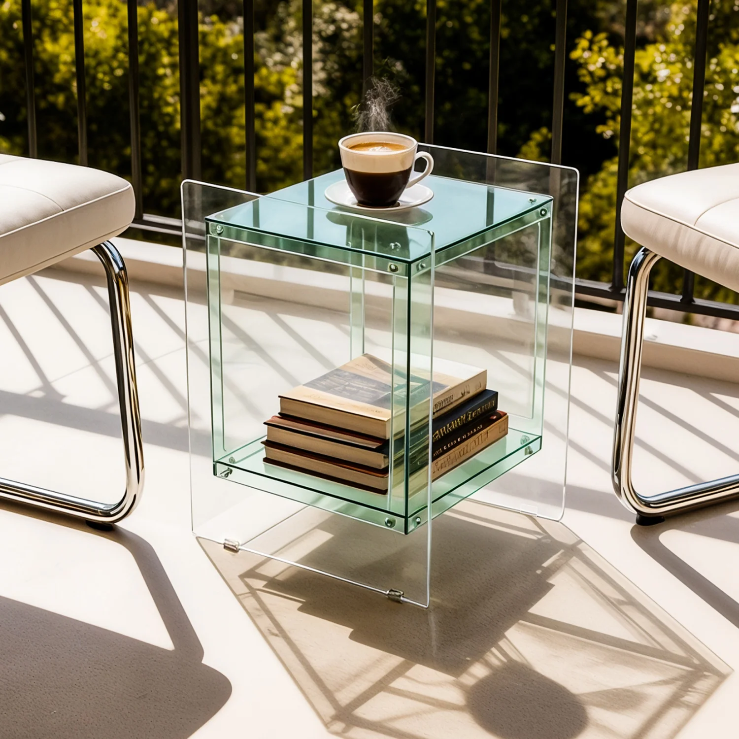 Modern Square Acrylic End Side Table Multi Color Accent Nightstand Small Bedside Table Bedroom Home Decor Furniture