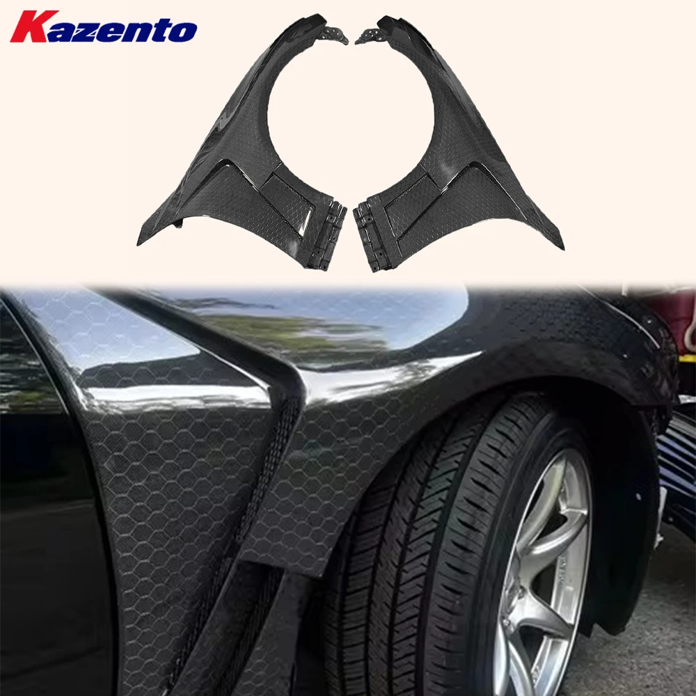 

For Infiniti G37 2008-2013 2 Door Vented Front Fender Honeycomb Carbon Fiber (no light hole)