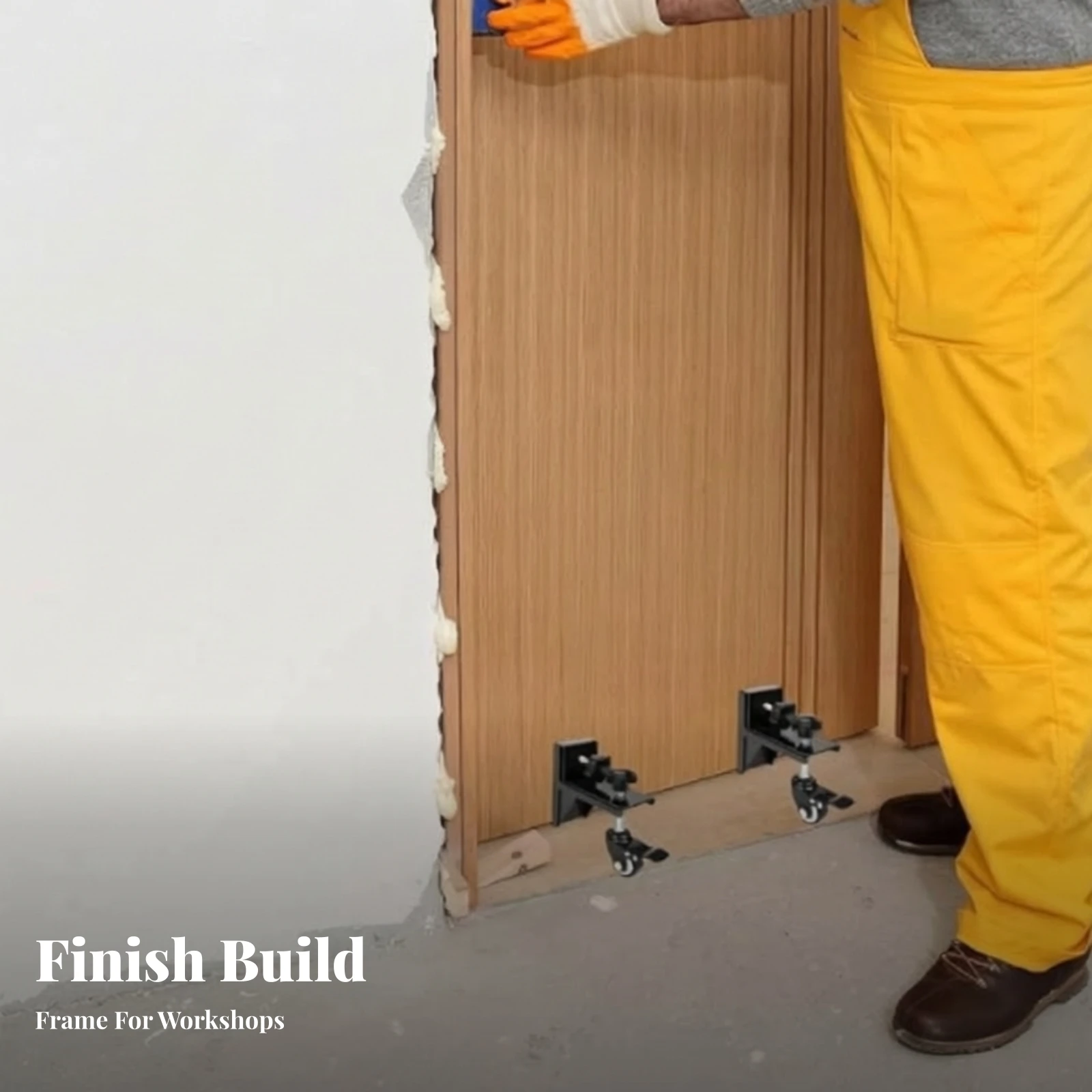 Door Installation Dolly Sturdy Door Dolly with Caster Material Mover Stable Anti-Scratch for Carpenters, Renovation Projects