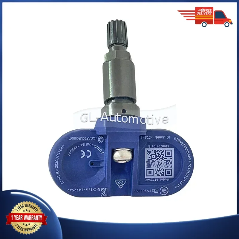 1/4PCS 2.4GHz For Tesla Model Y 2020-2025 Bluetooth Tire Pressure Monitoring Sensor 1490701-01-D 1490701-01-C 1490701-01-B