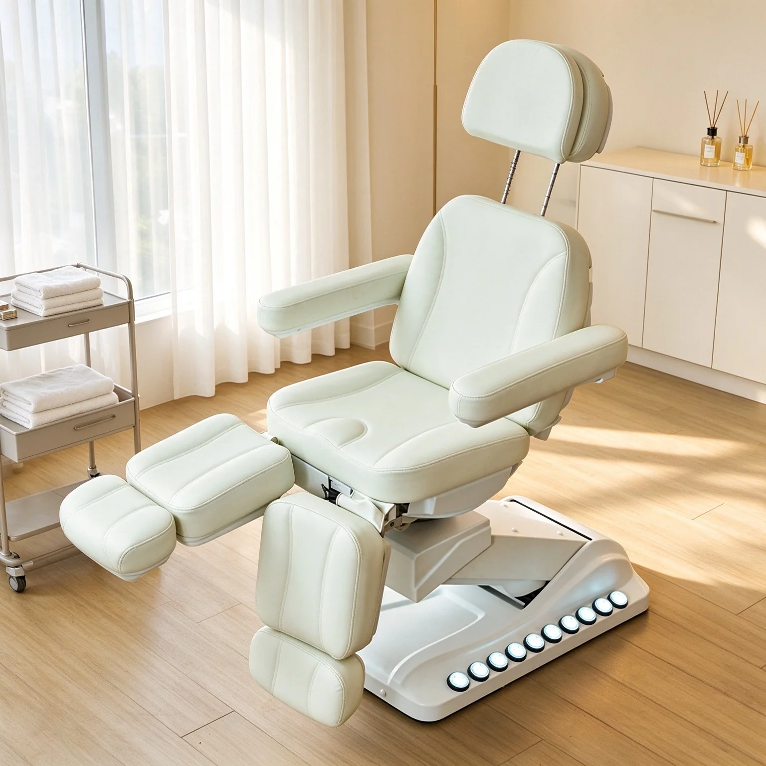 Multifunctional Lifting Beauty Bed & Chair,High-end Split Legs Rotating Massage Bed for Tattoo, Embroidery & Body SPA Treatments