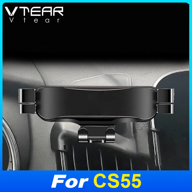 

Vtear Rotatable Car Phone Holder Support Thick Cases Clip Mount Fixed Bracket Accessories Interior For Changan CS55 PLUS 2024