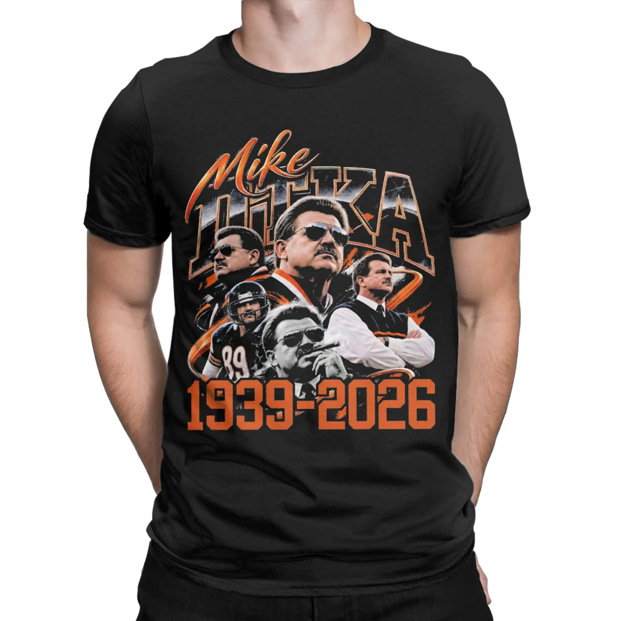 Unique Mike Ditka Memorial 1939-2026 T-Shirts Men Women Crewneck Pure Cotton T Shirt  Short Sleeve Tee Shirt Gift Idea Clothes