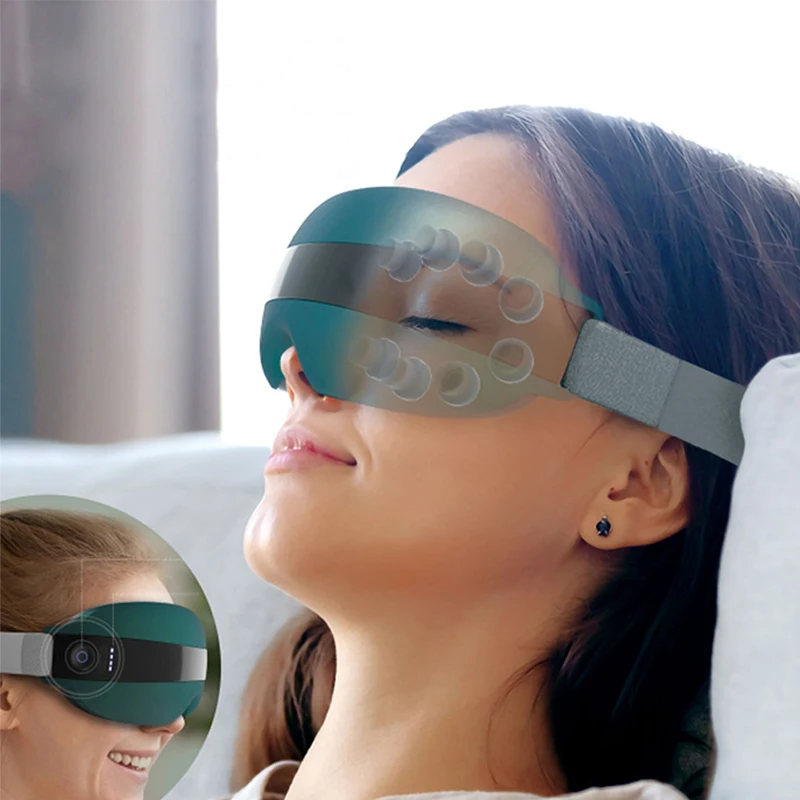 

Умный массажер для глаз, музыкальный ритм, вибрационный массажер для глаз, расслабляющий шиацу, снимает усталость и темные круги, устройство для ухода за глазами