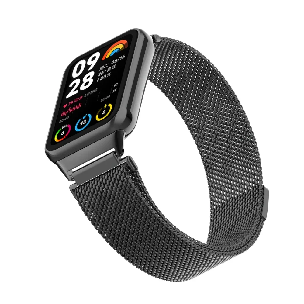 Milanese Suitable for Xiaomi band 8 pro stainless steel buckle, Milan magnetic strap for Xiaomi Band 8pro replacement strap