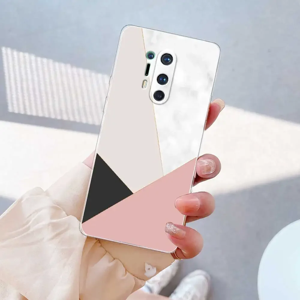 For Oneplus 8 Pro Case For Oneplus 8 Clear Cover Marble Painted Silicone Soft Fundas For Oneplus8 8Pro Bumper Coque Capa