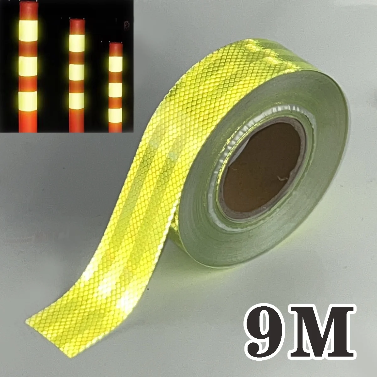 2inch*30FT PET Truck Reflective Tapes Fluorescent Green High reflection Safety Caution Road Warning Reflectors Film For Vehicle