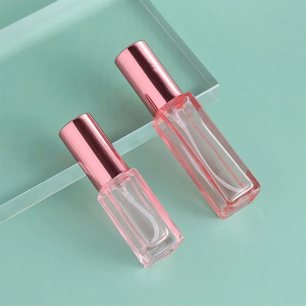 Colorful Square Spray Bottle 10ml 20ml Fine Mist Glass Perfume Bottle Refillable Bottle Mini Perfume Sample Vials Sub-Bottling