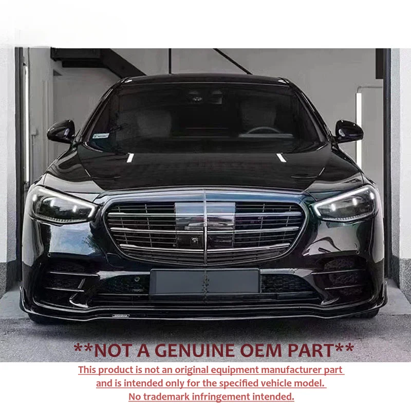 For Mercedes‑Benz S Class W223 Style Carbon Fiber Small Body Kit Front Lip Rear Lip Spoiler Modification Accessories