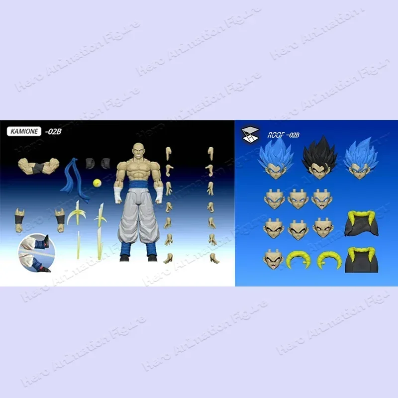 In Stock Kamione Dragon Ball Z SHF Super Saiyan Blue Son Goku Vegeta Gogeta Anime Action Figure Model Kids Toy Gift - view 3