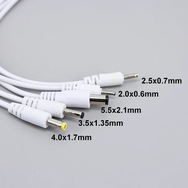 1Pcs USB Male to 5.5 X 2.1MM DC2.0/2.5/3.5/DC4.0 Barrel Jack Power Cable AC Plug Transfer Connector Charger Interface Converter