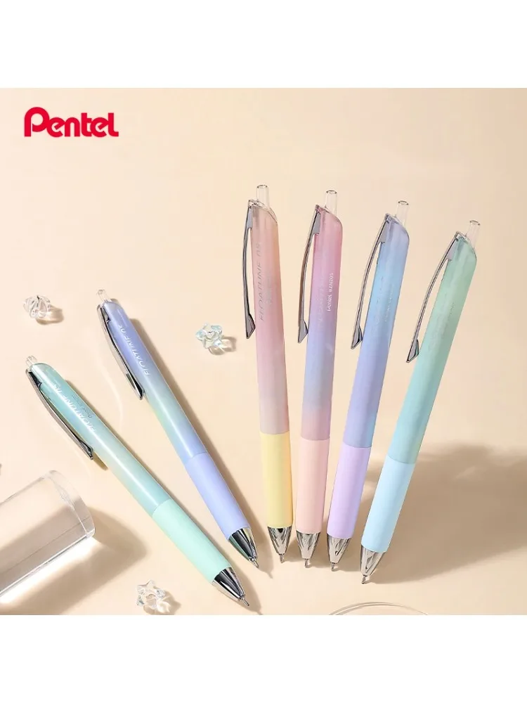 Stylo à huile japonais Pentel FLOATUNE BZN205, 0.5mm, presse, dégradé noir, couleur transparente