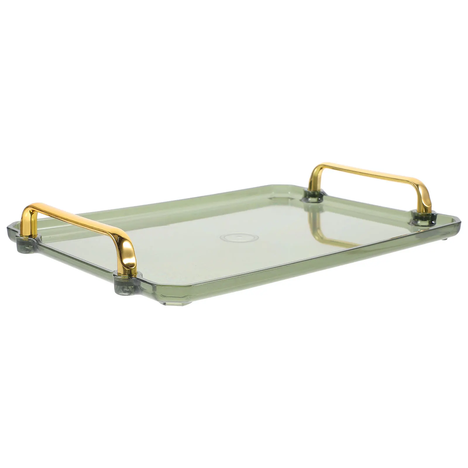 

Rectangular Tray With Dual Handles Snack Serving Platter Tea Coffee Dessert Fruit Storage Decorative Table Tray
