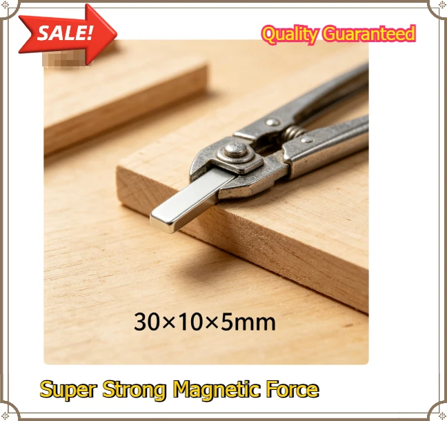 Super Strong 30x10x5mm Neodymium Magnet Rectangular Block NdFeB Permanent Magnet For DIY Handmade Arts And Crafts