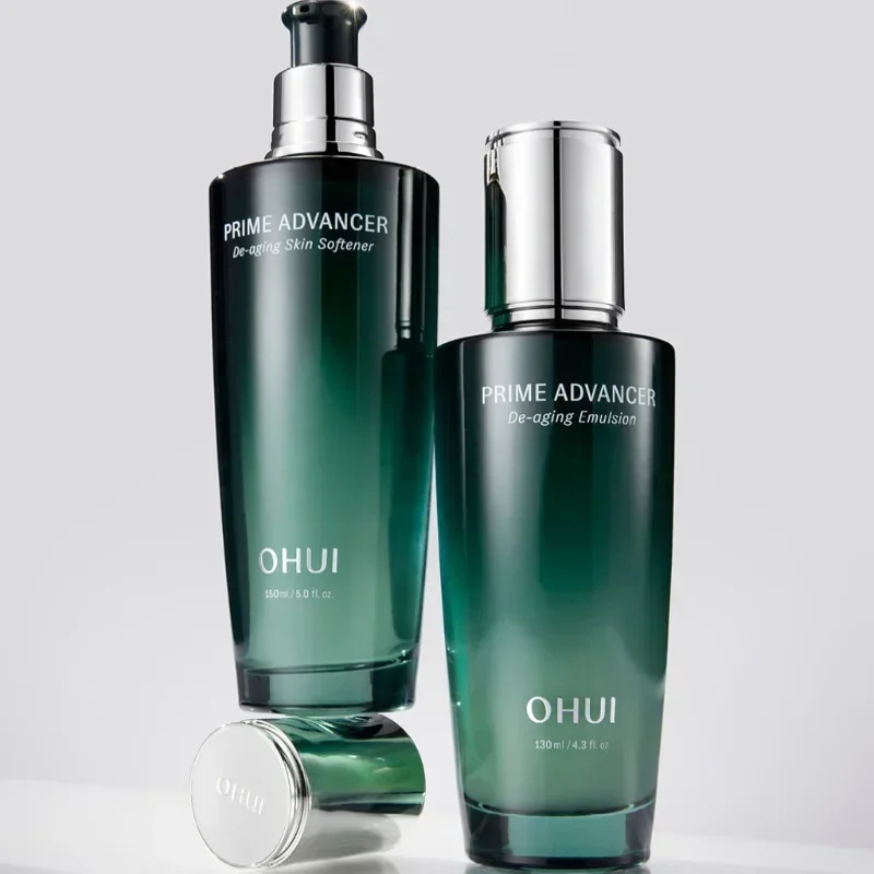 Korea Ohui Prime Advancer De-aging Skin Softener Multi-Effect Revitalizing Luminous Hydrating Smooth Anti-wrinkles Skin Care Set