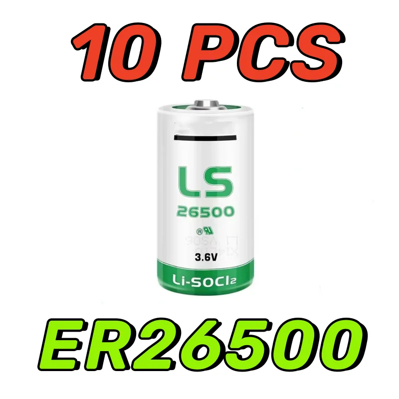 10PCS New Original LS26500 Size C 3.6V 7700mAh Lithium Battery Non-rechargeable PLC Batteries