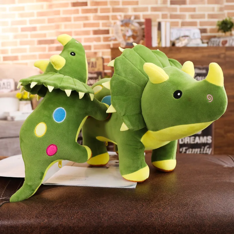 Creativo grande peluche Triceratops Stegosaurus peluche dinosauro bambola farcito dinosauri giocattolo regali di compleanno per bambini