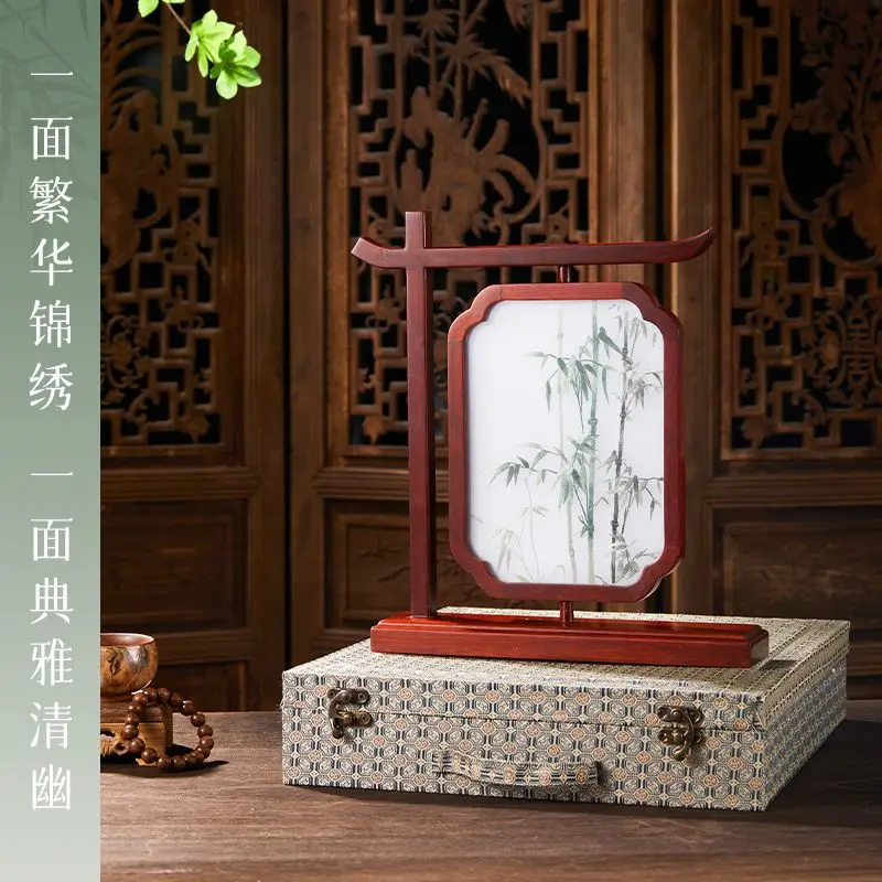 embroidery, table painting, Suzhou embroidery, desktop embroidery, photo frame painting gifts, gifts for elders and leaders