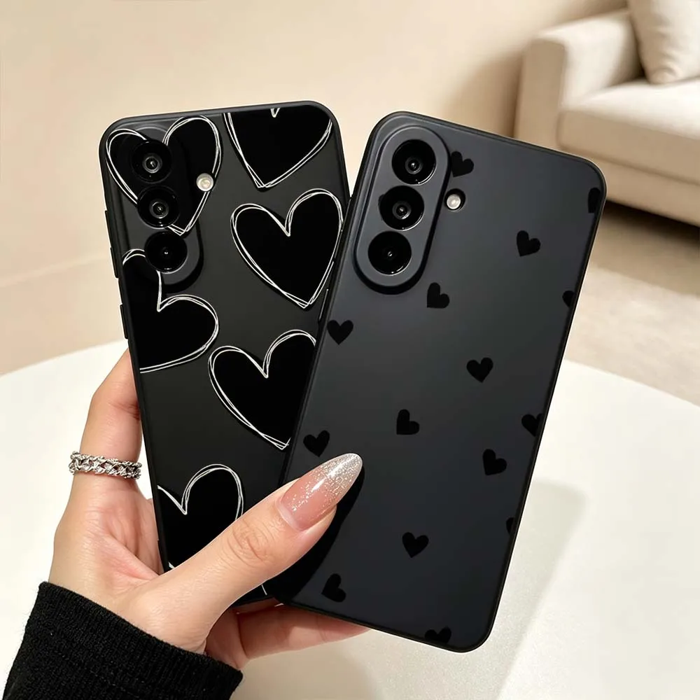 Black Love Art For Samsung Galaxy A73 A71 A56 A55 A54 A53 A52 A50 A40 A37 A36 A35 A32 A31 Phone Case Cover