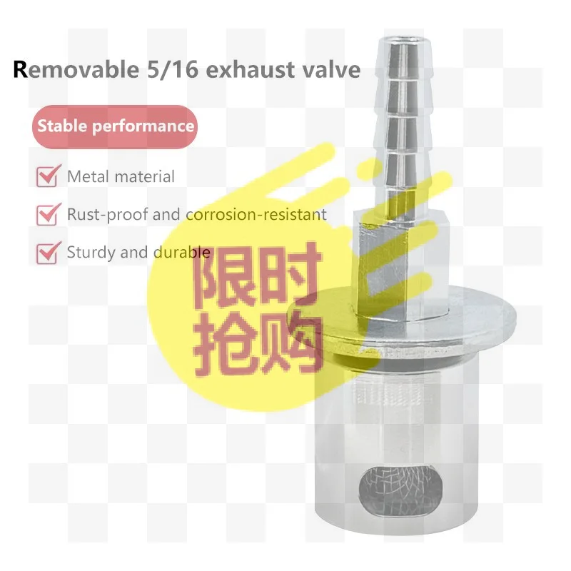 【CMO】Car Fuel Tank Vent Valve 5/16 Inch Barbed Metal Remote Mount Breather Valve Detachable Air Vent Fitting