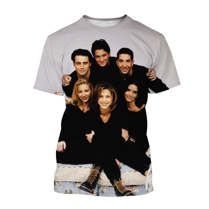 Sitcom Friends TV Show 3D Print T-Shirts Men Women Short Sleeve T Shirt Hip Hop Oversized Harajuku Y2k Tops Tees Kids Clothing