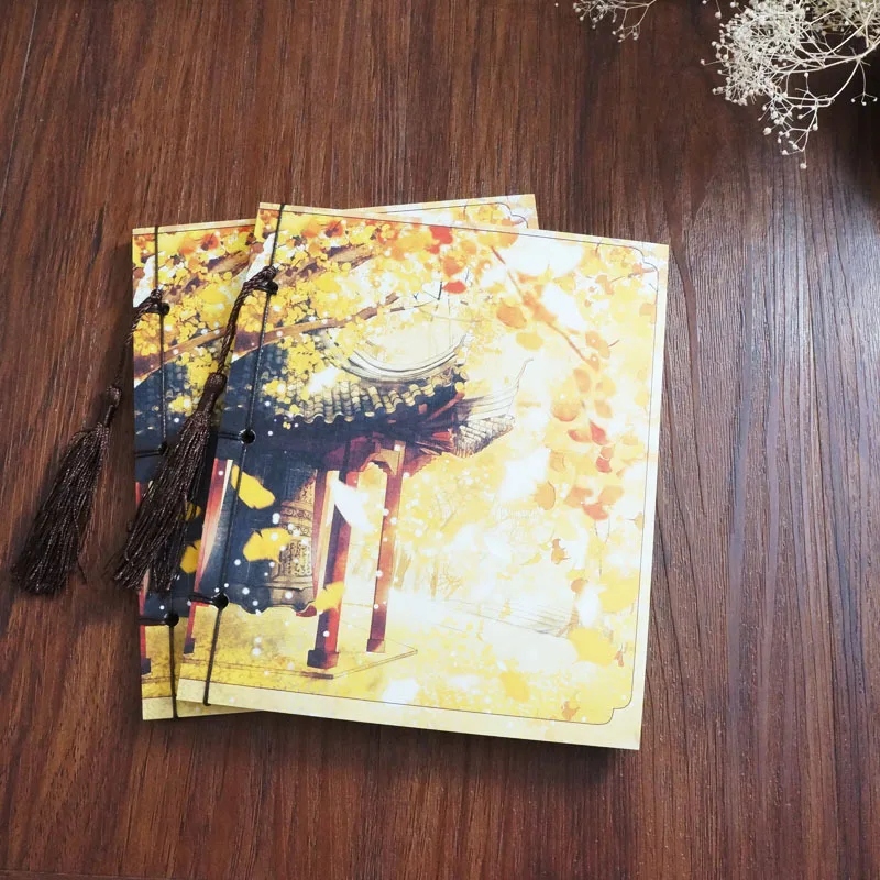 Creative Handmade Beautiful Landscape Diary Notebook Lovely Soft Copy Notebook Gifts Memo Pad