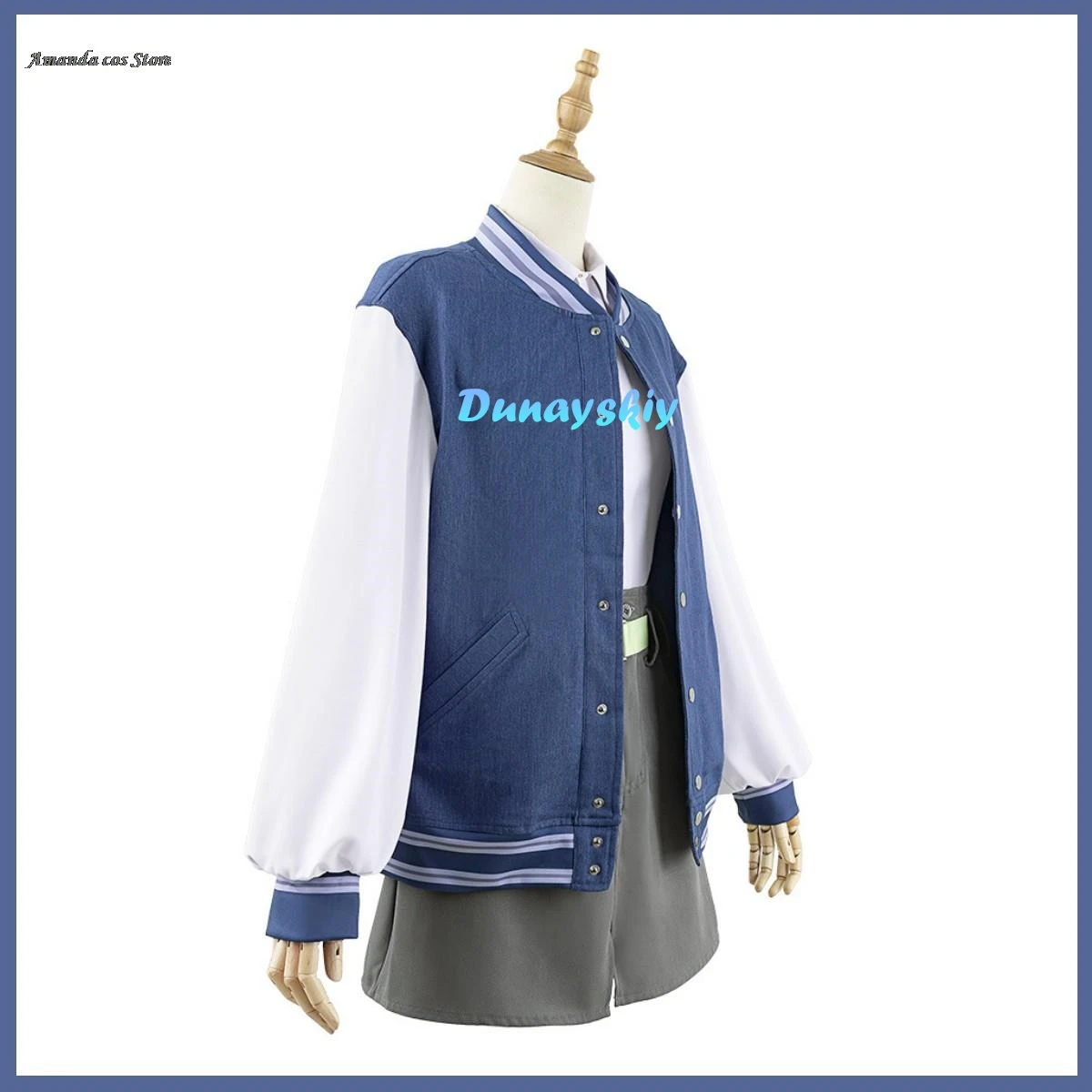 Anime BanG Dream! Takamatsu Tomori Cosplay Costume MyGO!!!!! Lead Singer Tomorin Wig Cowboy Baseball Coat Woman Kawaii Party Set