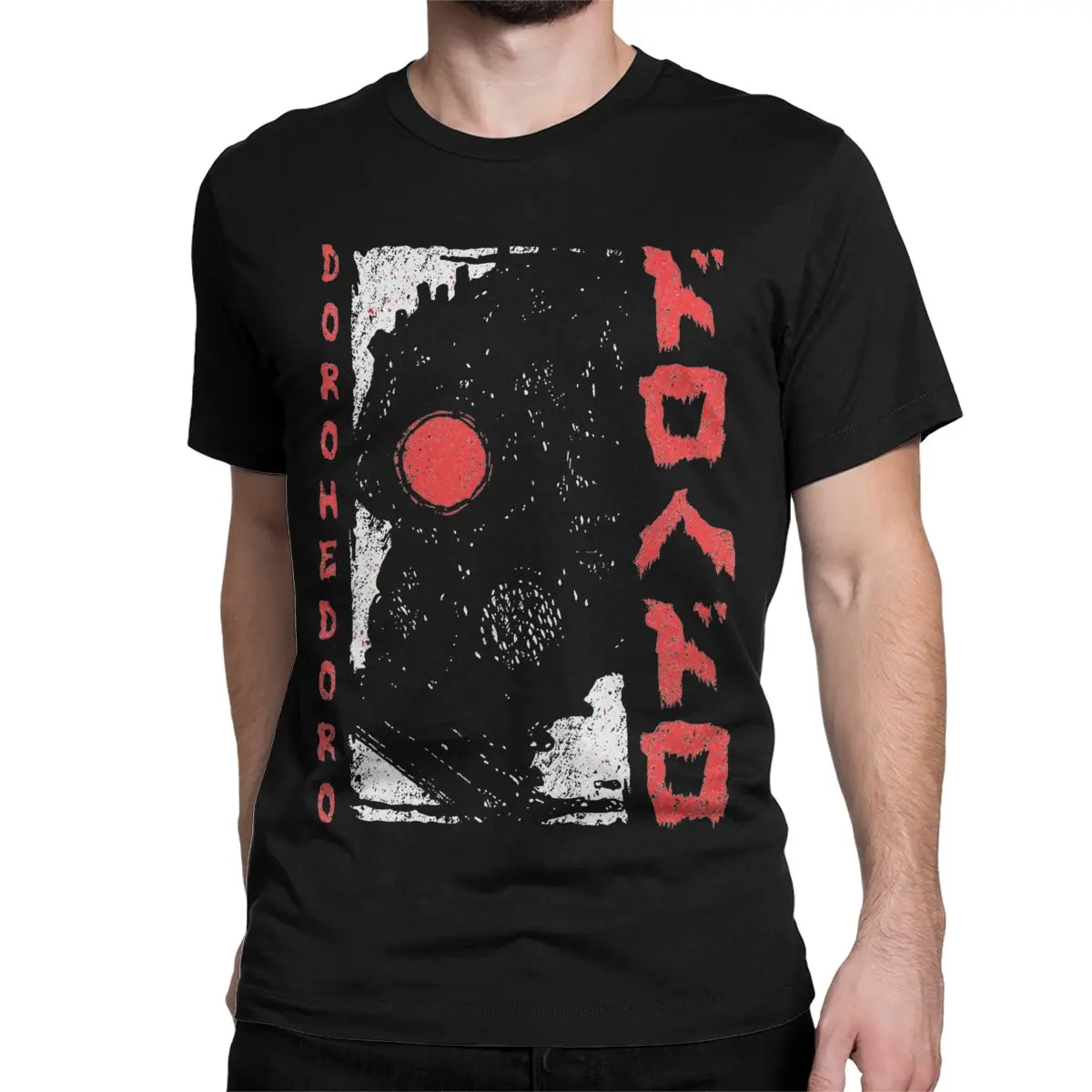 Vintage Dorohedoro Kaiman T-Shirts Men Women Crewneck Cotton T Shirts Manga Anime Short Sleeve Tees Gift Idea Tops