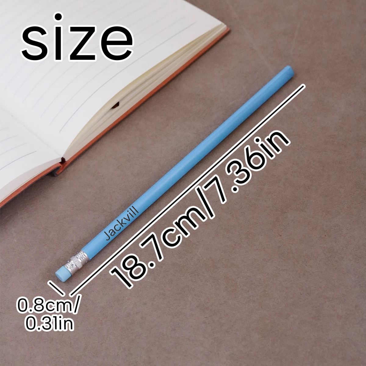 Custom Text Pencils,Personalized Pencils For Kids,Customizable Cute Pencils,Back To School Supplies,Gifts For Friends,Cute view 2