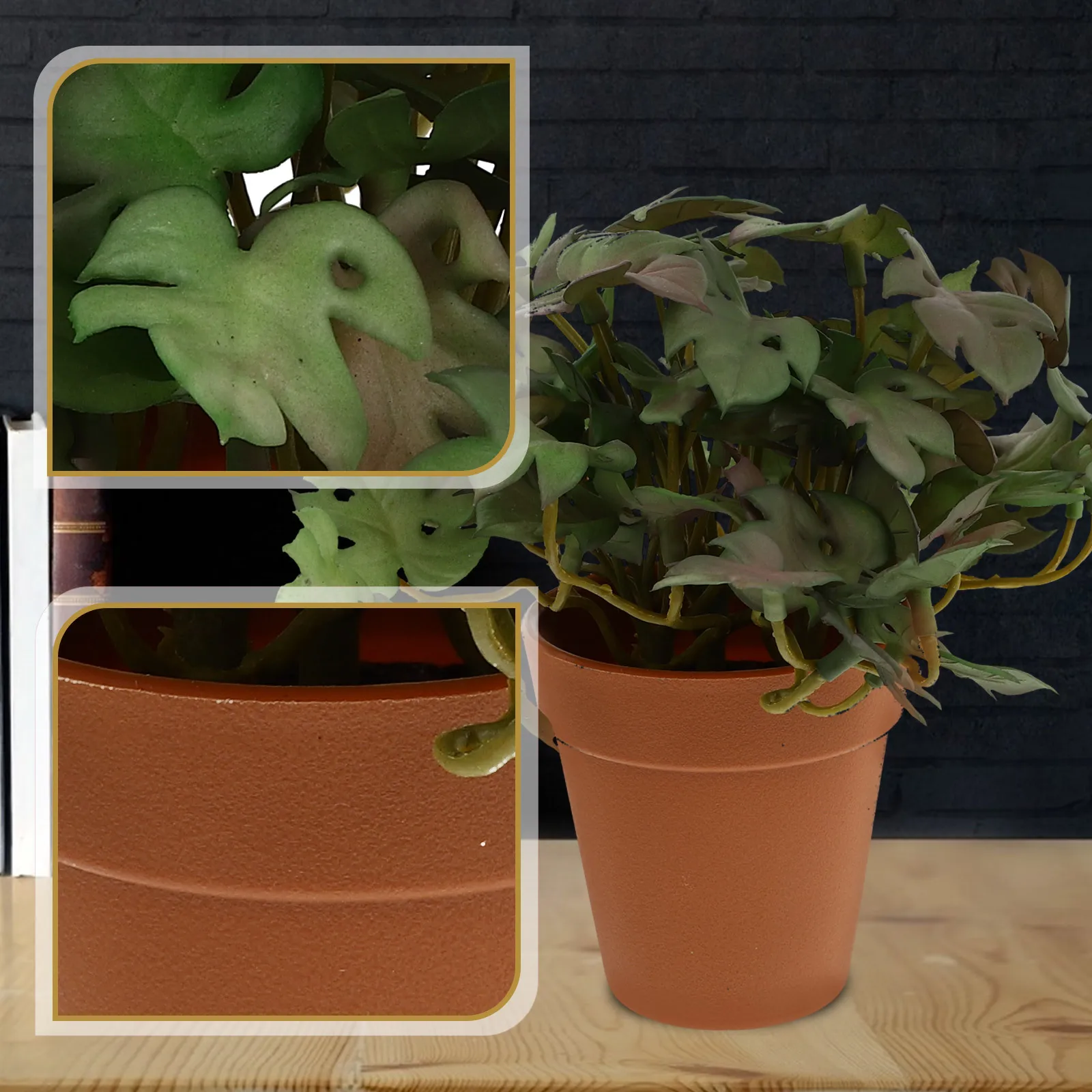 

1Pcs Simulated Bonsai Decoration High Quality Safe Plastic Material Soothe Mood Creative Bonsai Decor Fake Plant