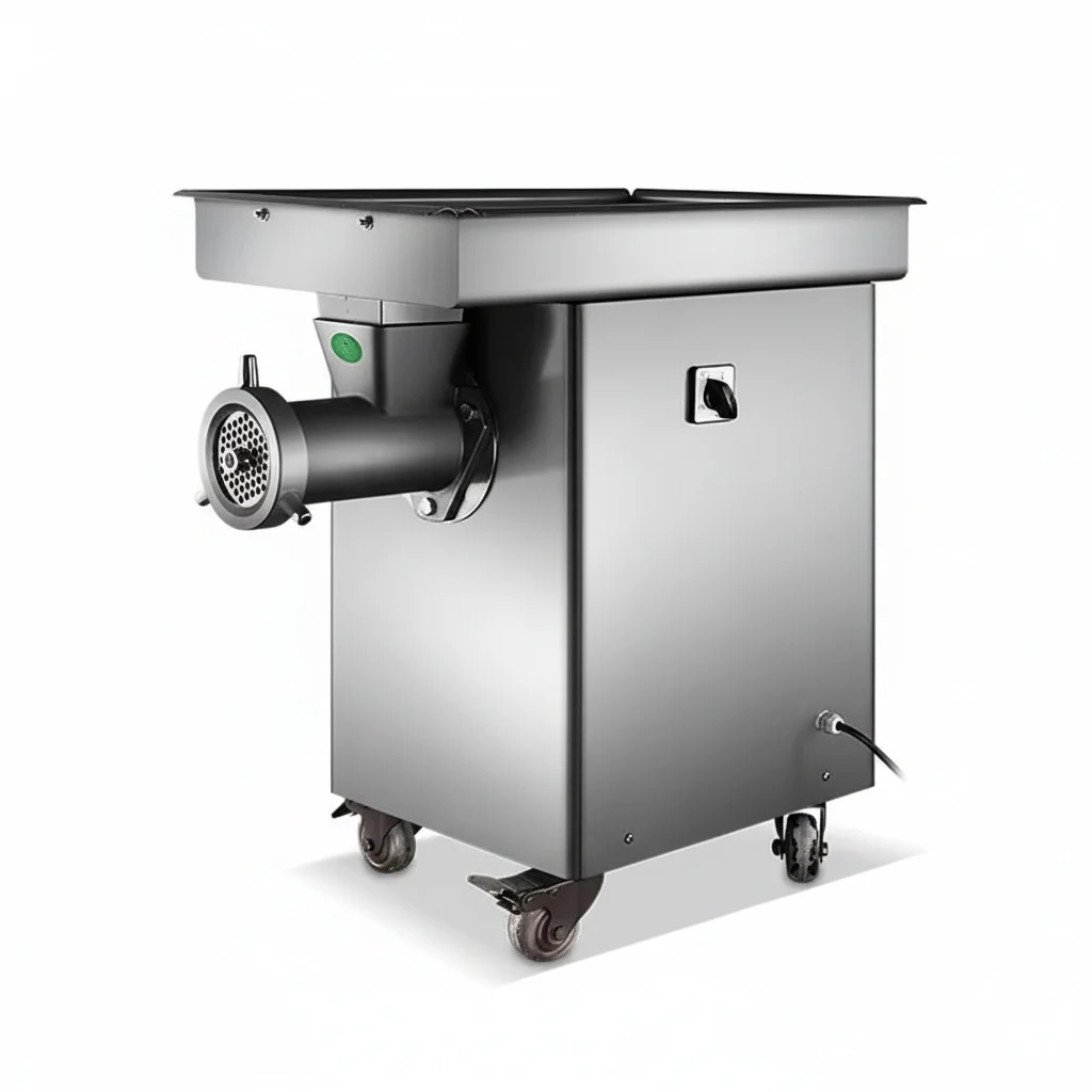 Industrial Meat Grinder, Stainless Steel Commercial Meat Chopper, Electric Mincer, High Capacity Meat Processing Equipment