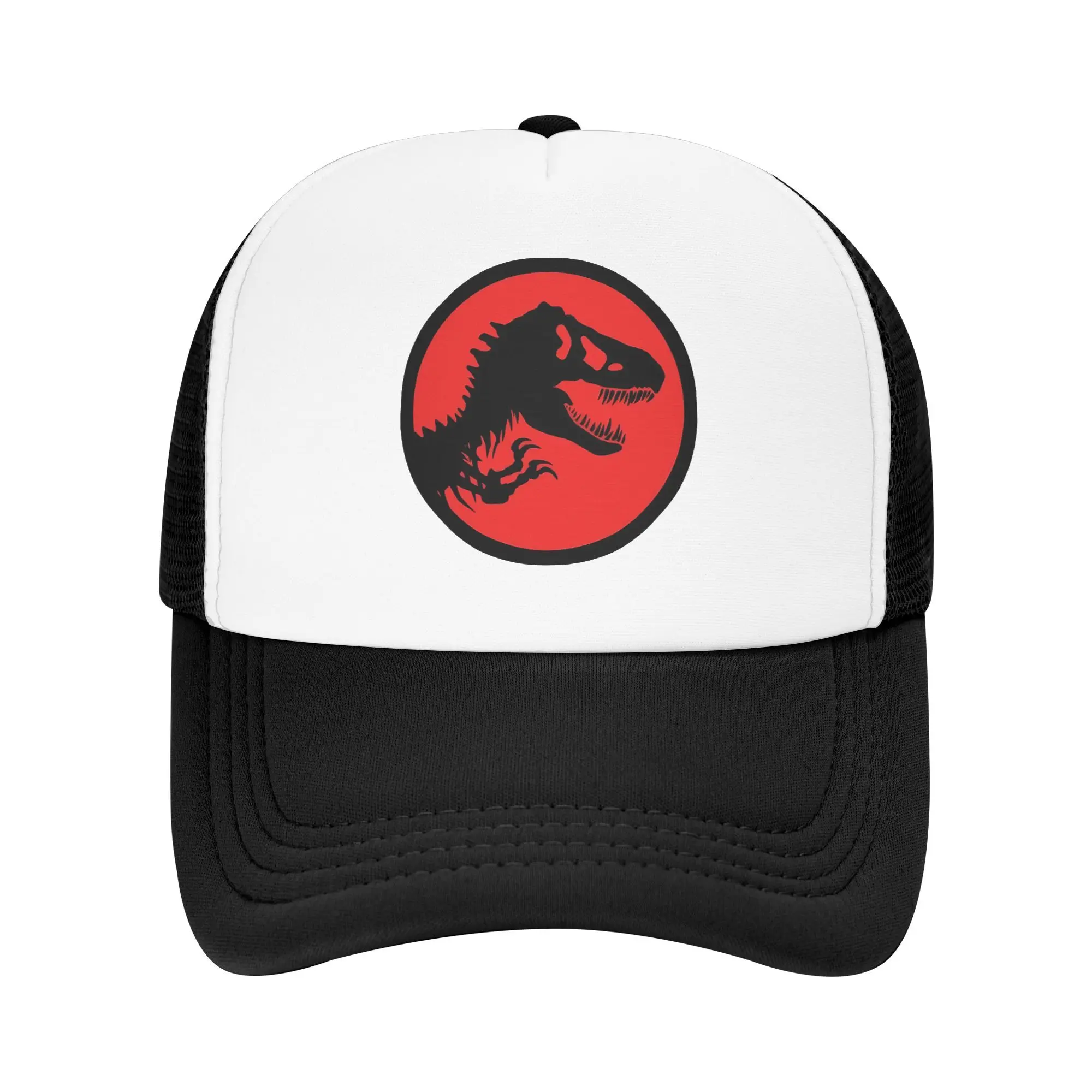 

Ancient Animal Giant Dinosaur Trucker Hat Adult Jurassic Parks Sun Cap Racing Cap Adjustable Polyester Mesh Baseball Cap Summer