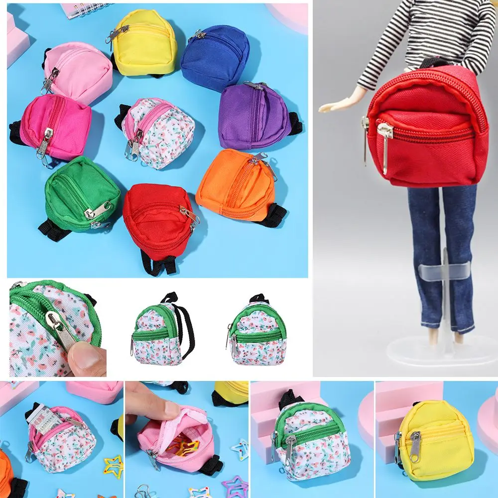 Cute Mini Backpack Haversack Rucksack Travel Case Keychain Fashion Doll Bag Child Gift Doll Accessories Toy Supplies for Doll