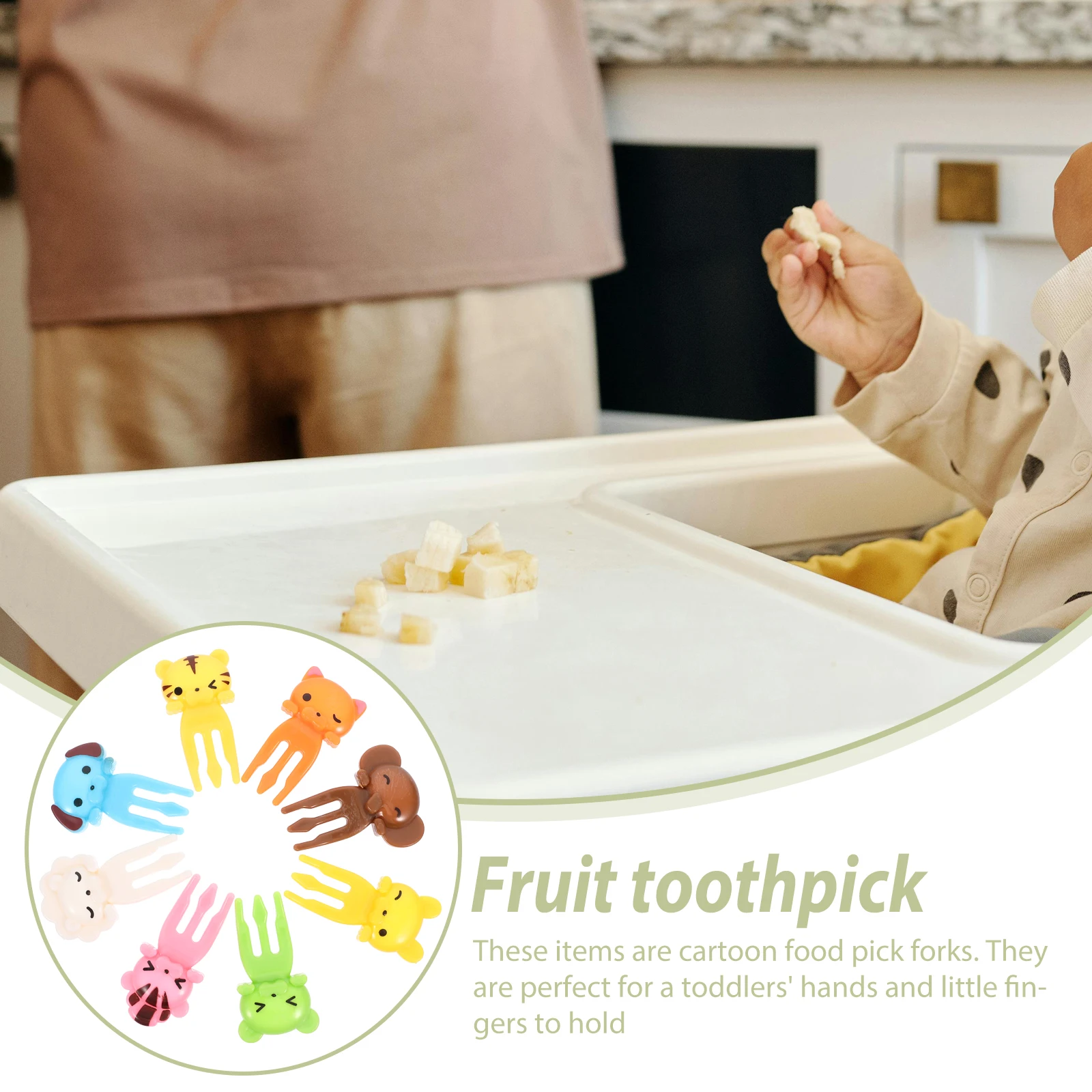 

8pcs Animal Fruit Forks Picks Mini Plastic Bento Cartoon Fruit Forks Tools Kids Party Supplies Kitchen Bar Utensils