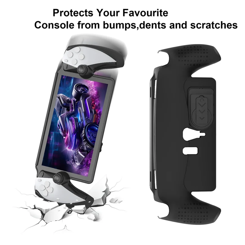 لـ PS5 Portal حافظة TPU محمولة مع حامل قابل للطي لعبة PS5 حافظة واقية متعددة الوظائف مقاومة للصدمات